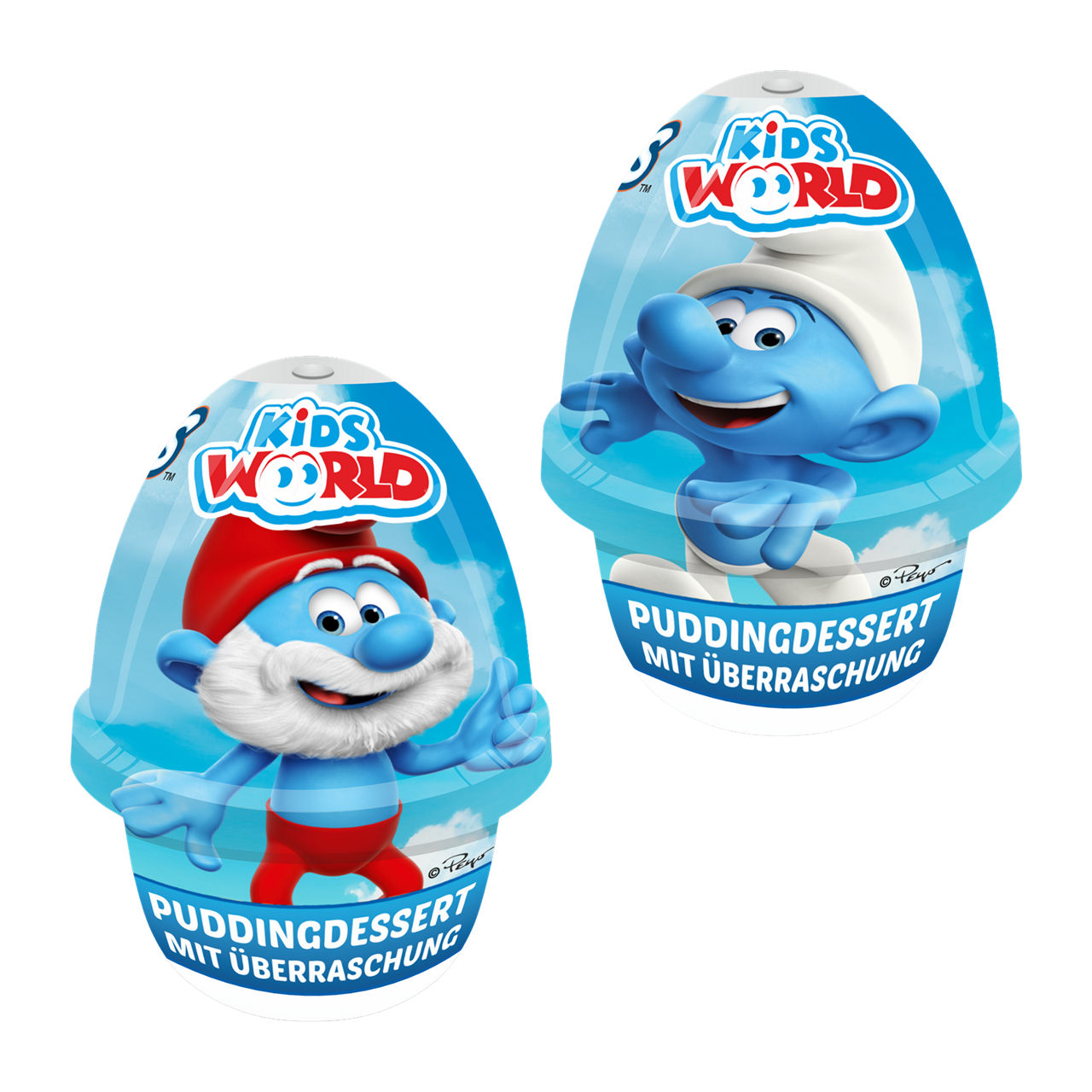 Schlümpfe Dessert-Ei