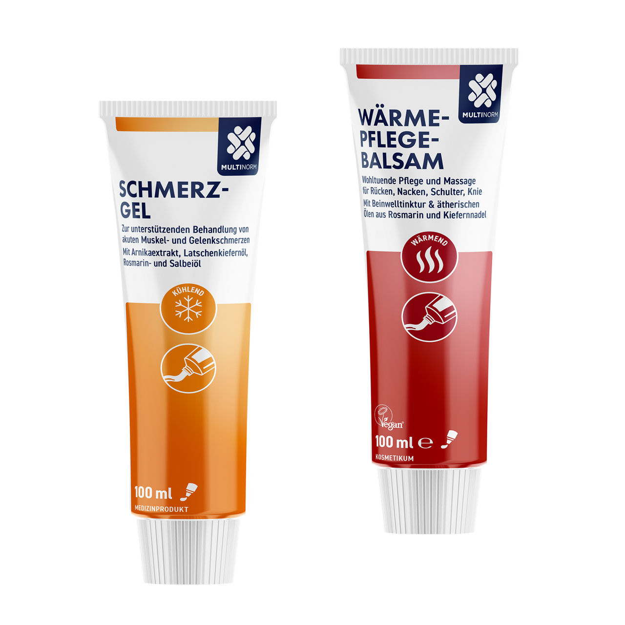 Schmerzgel / Wärme-Pflege-Balsam / Muskel-aktiv-Fluid