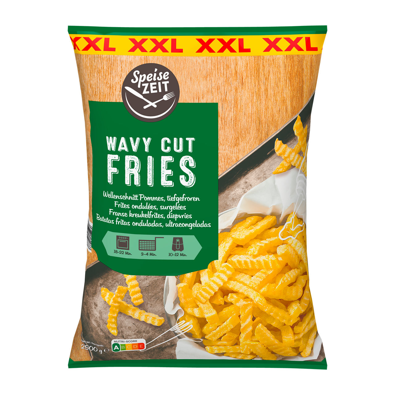 Wellenschnitt-Pommes XXL