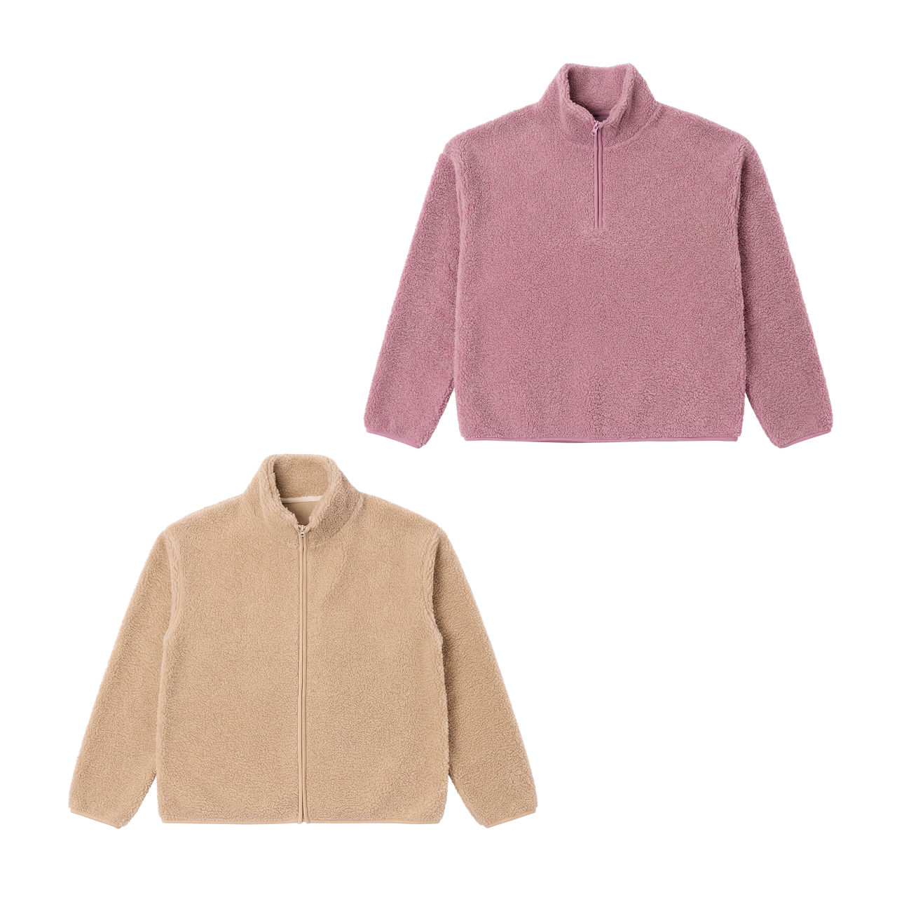 Sherpa-Fleecejacke / -Pullover für Damen