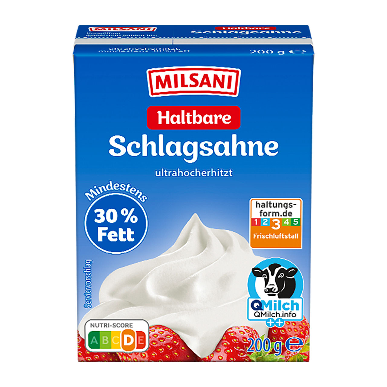 Haltbare Schlagsahne