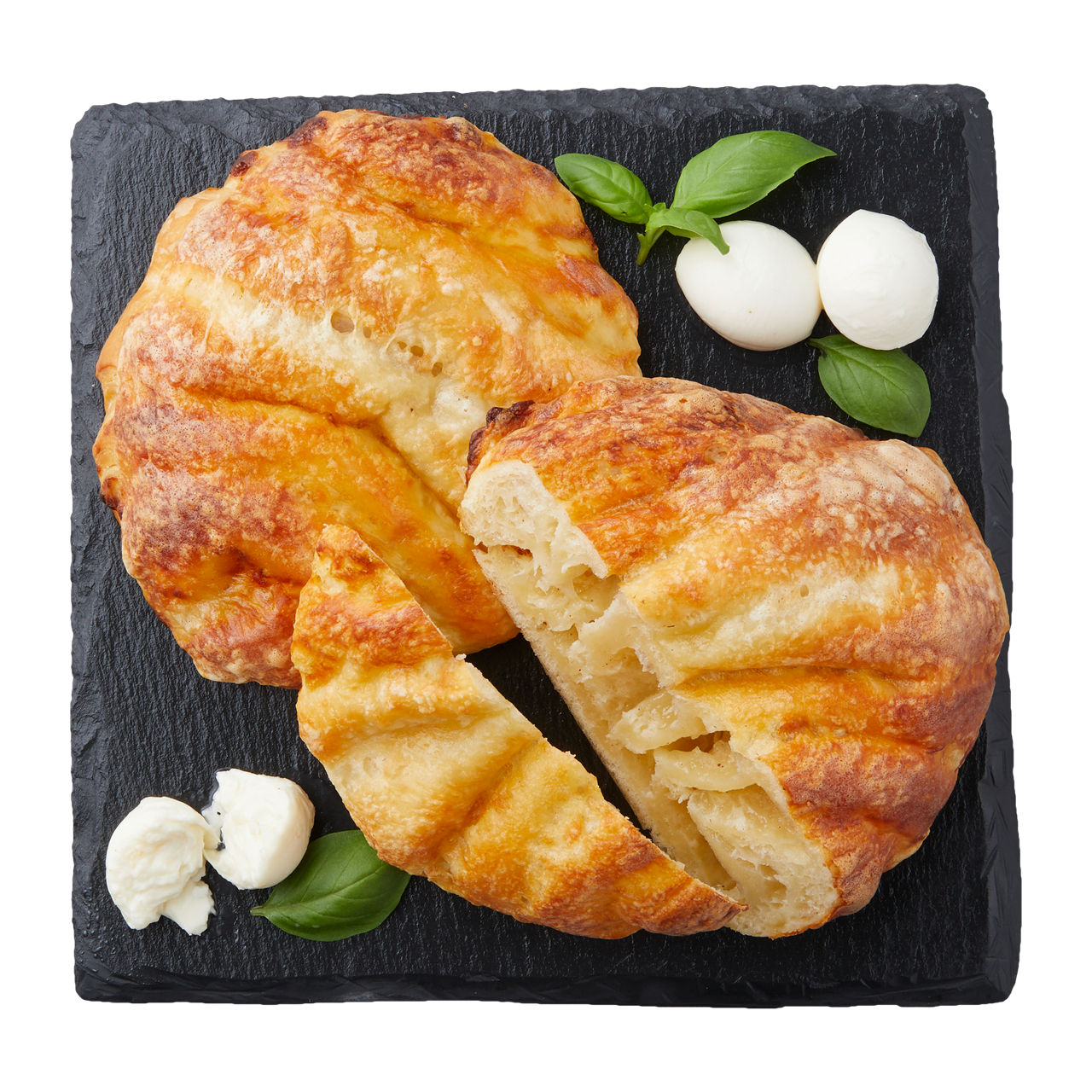 Käse-Mozzarella-Fächer