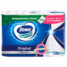 Verfügbar ab 21.08.2026 Aktion ZEWA Wisch & Weg 360 Blatt