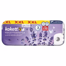 Lavendel Toilettenpapier XXL 3-lagig, Blatt 4.000 Blatt