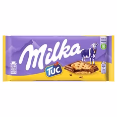 Tafelschokolade , Milka & TUC Cracker 0,09 kg