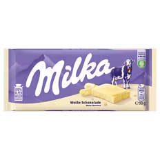 Tafelschokolade , Weiße Schokolade 0,1 kg