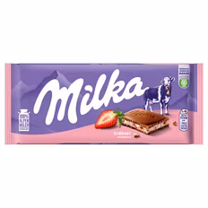 Tafelschokolade , Erdbeere 0,1 kg