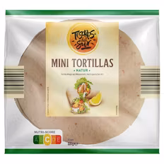 Verfügbar ab 04.09.2026 Aktion TESOROS DEL SUR Mini-Tortillas , Natur 0,22 kg
