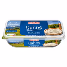 Schmelzkäsezubereitung , Sahne 0,2 kg