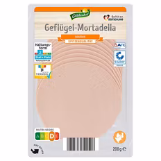Geflügel-Aufschnitt , Mortadella 0,2 kg