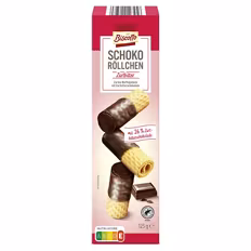 Schoko Waffelröllchen , Zartbitter 0,13 kg
