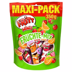 Verfügbar ab 04.09.2026 Aktion FRITT Minis im Maxipack , Früchte-Mix 0,35 kg