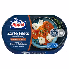 Heringsfilet , Pfeffer Creme 0,2 kg