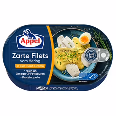 Heringsfilet , Eier-Senf Creme 0,2 kg