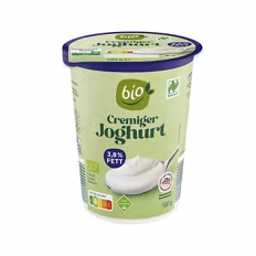 Bio-Joghurt , 3,8 % Fett 0,5 kg