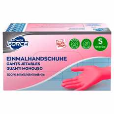 Einweg Handschuhe Nitril, , Magenta, S