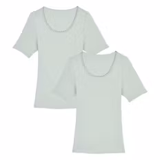 Damen Unterwäsche 2er Set, Grün, Oberteil, 38