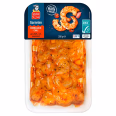 Garnelen-Sortiment , Knoblauch-Chili 0,2 kg