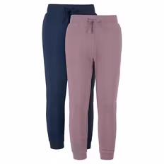 & DAN Kinder-/Kleinkinder Sweatpants, 2er-Pack, Pink/Dunkelblau, 116