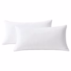 Jersey Kissenbezug, 2er-Pack, Weiß