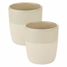 Moderne Becher oder Tassen 2er-Set, Becher, Beige