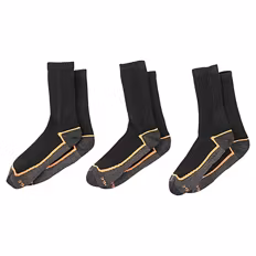 Verfügbar ab 03.09.2026 TOPCRAFT Damen und Herren Arbeitsocken 3er-Pack, Orange, 35/38
