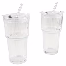 Glasbecher, Transparent, Groß