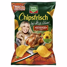 Verfügbar ab 04.09.2026 Aktion FUNNY FRISCH Chipsfrisch , Brathähnchen 0,13 kg
