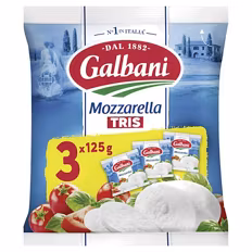 Mozzarella Tris , Classic 0,38 kg