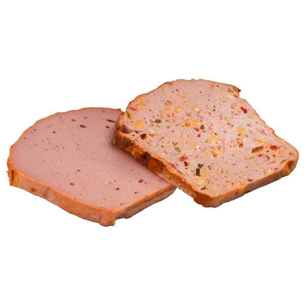 Deutscher Fleischkäse gebacken