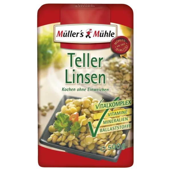 Tellerlinsen oder Erbsen