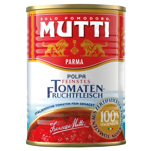 Polpa fein gehackte Tomaten
