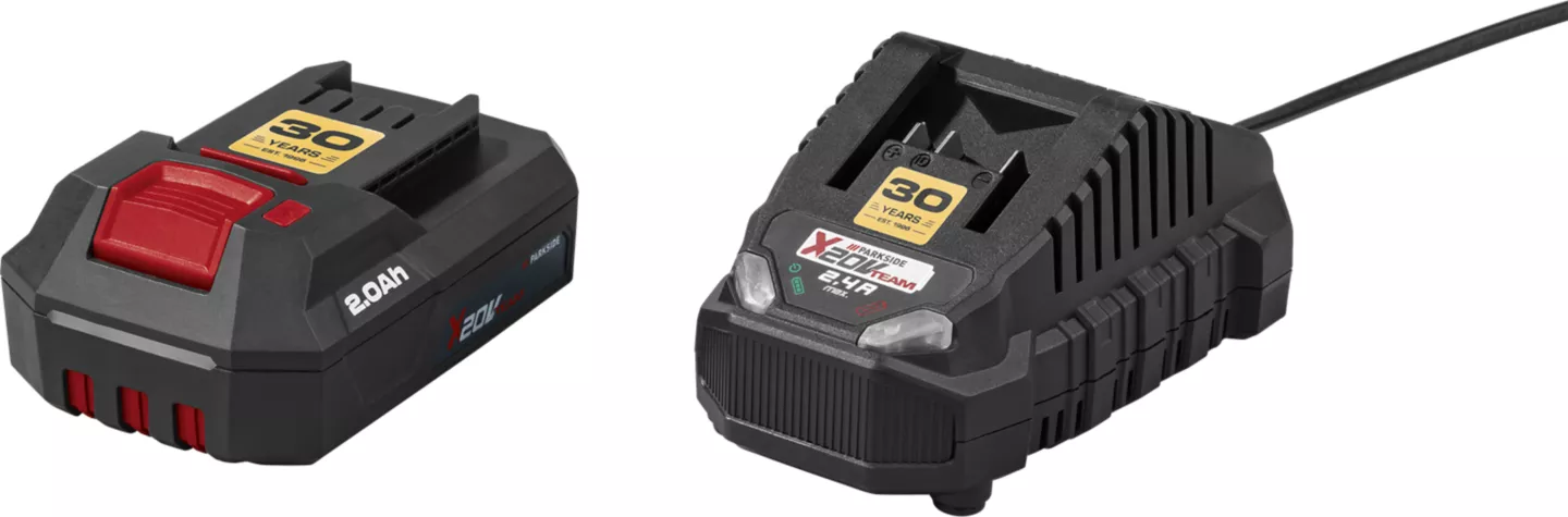 PARKSIDE® 20-V-Akku-Starterset mit Akku 2 Ah »PAP 202 A1« und Ladegerät »PLG 20 C1«