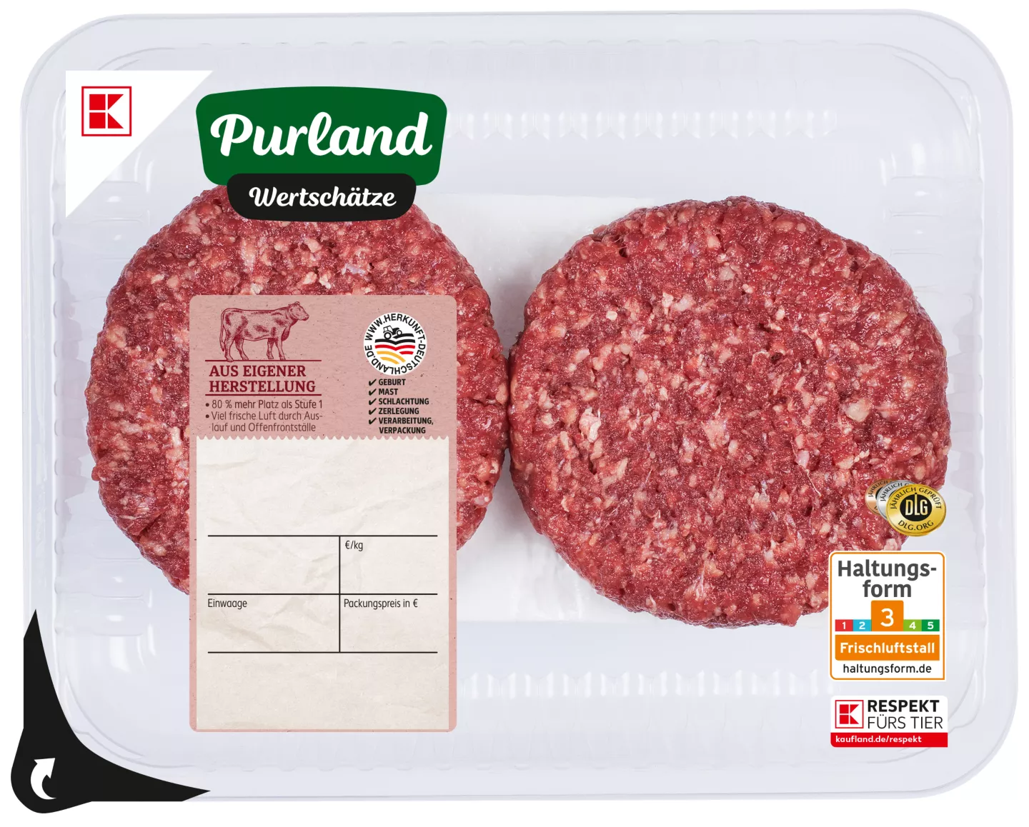 K-PURLAND WERTSCHÄTZE Steakburger