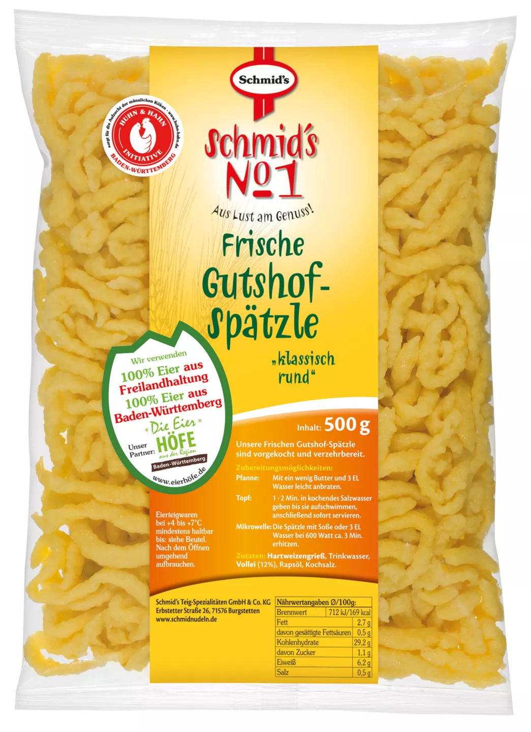SCHMID'S No. 1 Frische Spätzle