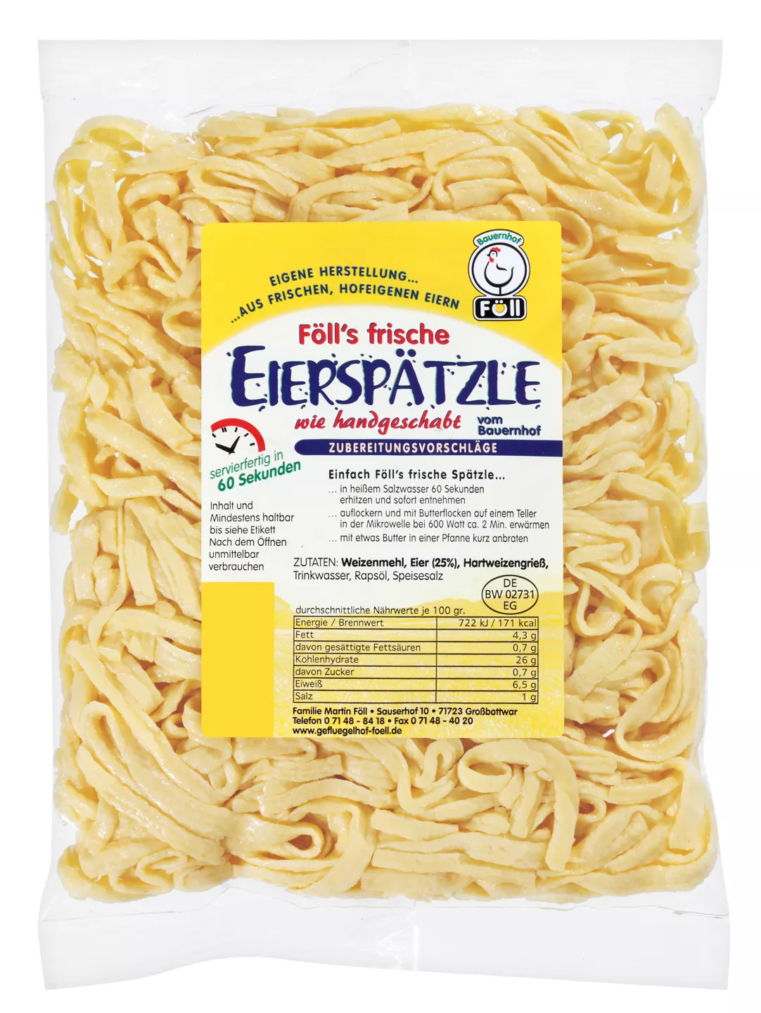 FÖLL'S Frische Spätzle
