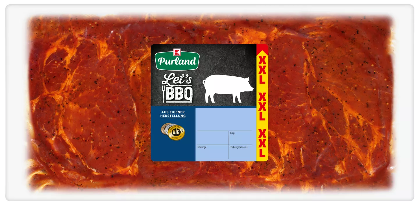 K-PURLAND Schweinenackensteak Mexico Style XXL