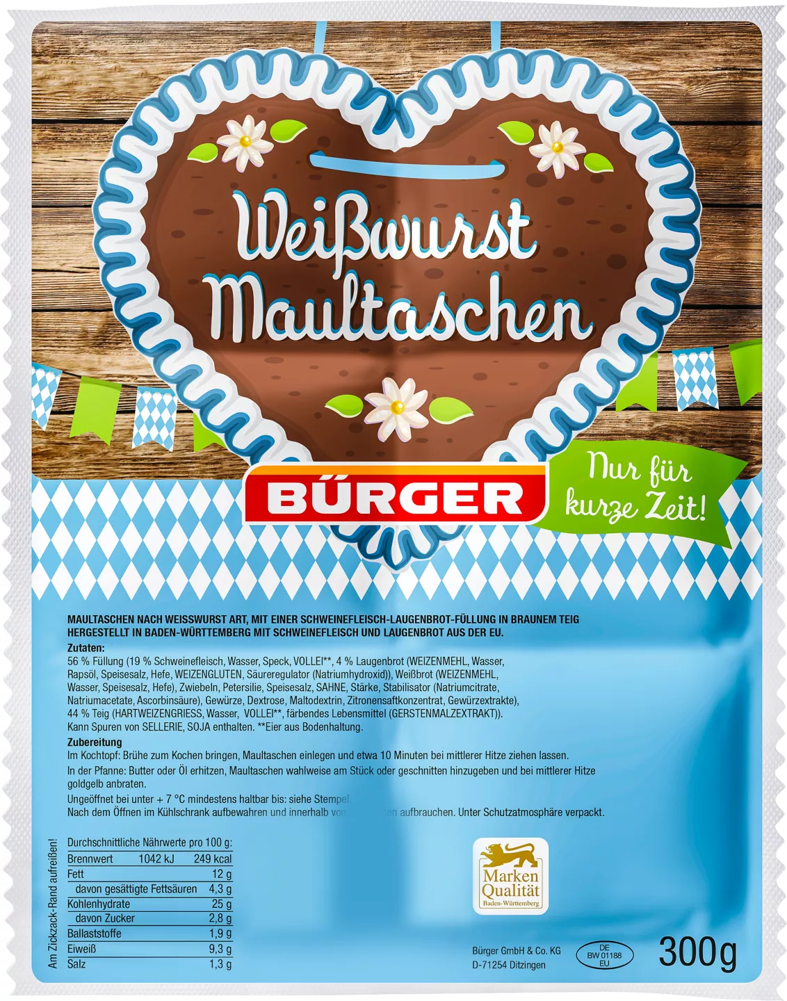 BÜRGER Maultaschen