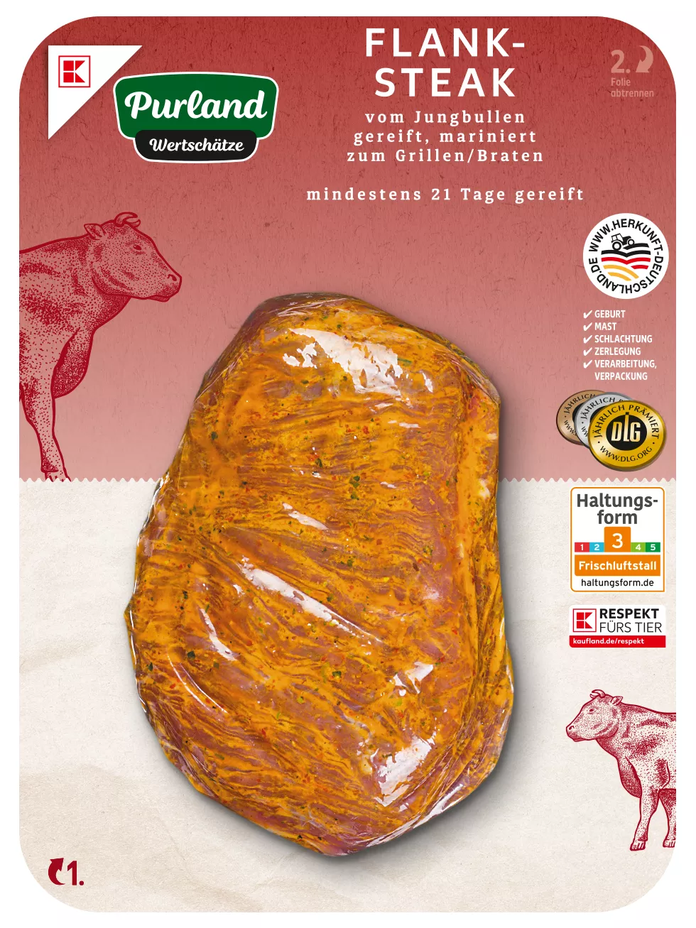 K-PURLAND WERTSCHÄTZE Flanksteak