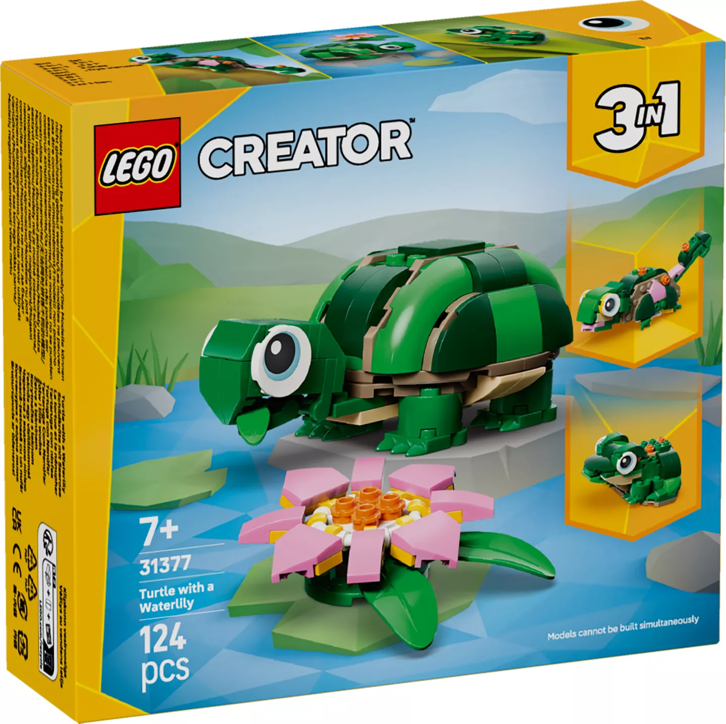 LEGO CREATOR 3-in-1-Set 31377 »Schildkröte mit Seerose«