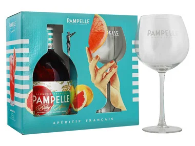PAMEPELLE Ruby L'Apéro 15% Vol mit Geschenkbox und Glas