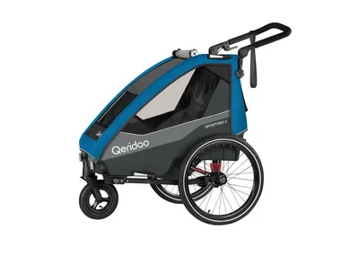 QERIDOO Fahrradanhänger »Sportrex 2 Limited Edition«, Ocean Blue