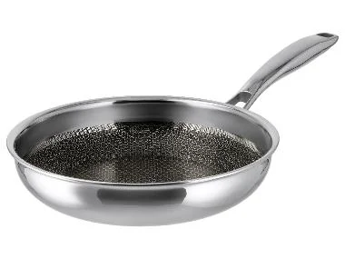 SILVERCREST® Premium-Edelstahlpfanne mit Wabenstruktur, Ø 24 cm