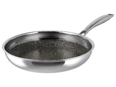 SILVERCREST® Premium-Edelstahl-Pfanne mit Wabenstruktur, Ø 28 cm