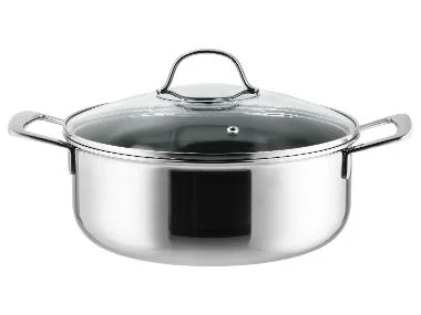 SILVERCREST® Premium-Edelstahltopf mit Wabenstruktur, Ø 24 cm