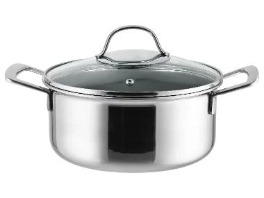 SILVERCREST® Premium-Edelstahltopf mit Wabenstruktur, Ø 20 cm