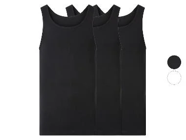 ESMARA MEN Herren Feinripp-Achselhemden, 3 Stück