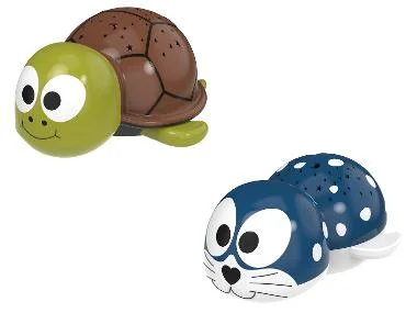 ANSMANN Kinder Sternenhimmel-Leuchte Robbe/Schildkröte