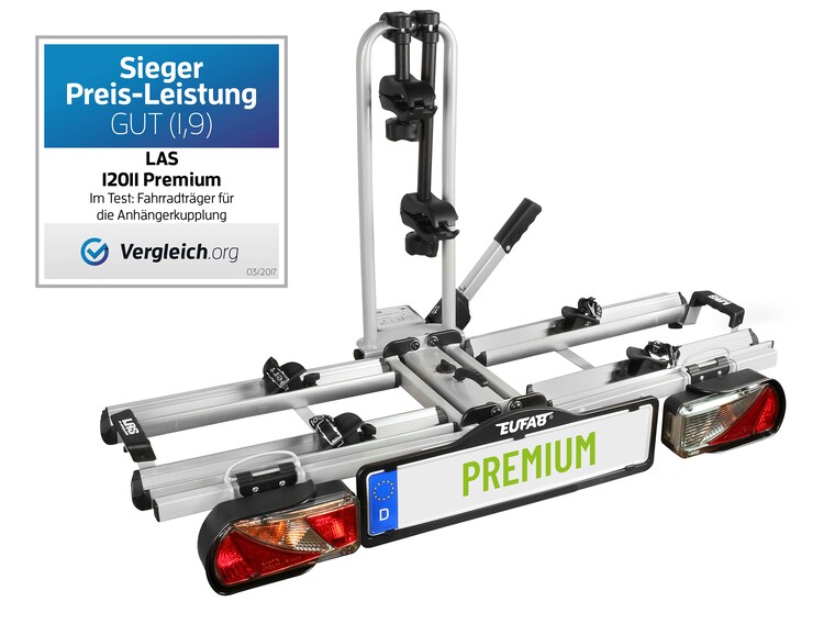 EUFAB Fahrradheckträger "PREMIUM" für Anhängerkupplung