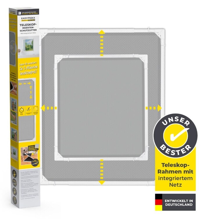 EASYmaxx Moskitonetz Magic Fit weiß